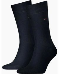 Tommy Hilfiger - 2-Pack Classic Embroidered Logo Socks, Dark - Lyst