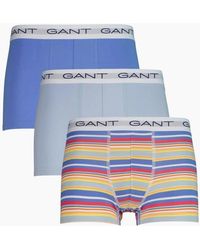 GANT - 3-Pack Stripe Print Boxer Trunks, Perfect - Lyst