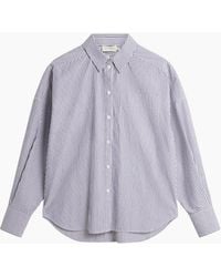 Ted Baker - Vinales Boyfriend Fit Striped Cotton Shirt - Lyst
