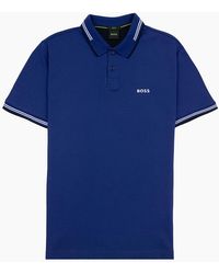 BOSS - Paul Slim Fit Polo Dark 407 - Lyst