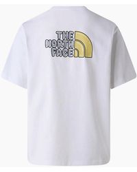The North Face - T Shirts Bubble Logo Relaxed Fit Crew Neck Summer Tee - Lyst