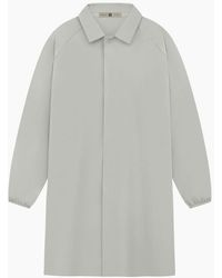 adidas - Solid Patterned Snap Button Over Coat - Lyst