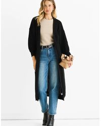 Gini London - Chunky Knit Long Cardigan - Lyst