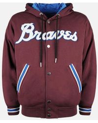 DIESEL - S Bony Hoodie Jacket Reversible Casual Ribbed Cuffs Varsity Jacket - Lyst
