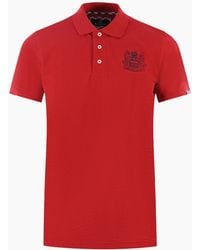 Aquascutum - Branded Sleeve Polo Shirt - Lyst