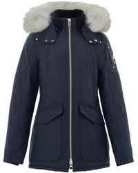 Moose Knuckles - Field Jacket Con Collo Pelliccia - Lyst