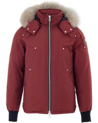 Moose Knuckles - Giubbino Imbottito Con Cappuccio E Pelliccia - Lyst