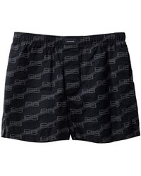 Balenciaga - Pantaloncino Shorts Con Logo Allover - Lyst