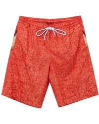 Isaia - Costume Boxer With H Hand Printing - Lyst