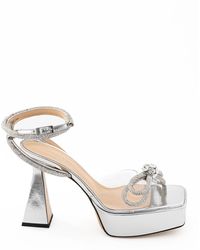 Mach & Mach - Elegant Double Bow Platform Sandals - Lyst