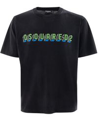 DSquared² - T-Shirt Over Con Logo - Lyst