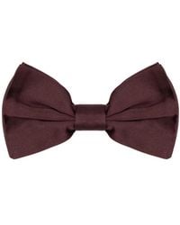 Dolce & Gabbana - Burgundy Silk Bow Tie - Lyst