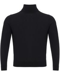 Colombo - Black Cashmere Turtle Neck Sweater - Lyst