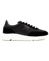 Axel Arigato - Black And White Fabric And Leather Sneaker - Lyst