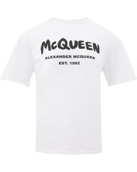 McQueen - Mcqueen Graffiti T-shirt - Lyst