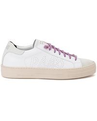 P448 - Thea Sneaker In White Leather - Lyst