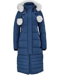 Moose Knuckles - Giubbino Lungo Imbottito Con Pompom - Lyst