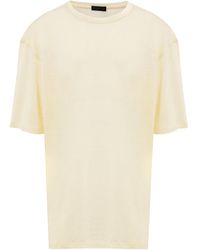 Corneliani - Light Short Sleeve Linen T-Shirt - Lyst
