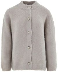 Gran Sasso - Cardigan Con Colletto Alla Corena - Lyst