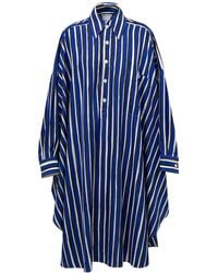 Bottega Veneta - Abito Camicia Kaftano A Righe - Lyst