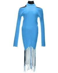 Bottega Veneta - Dress With Ribbed Fringes - Lyst