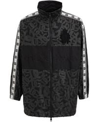Dolce & Gabbana - Oversize Windbreaker Jacket With Logo - Lyst