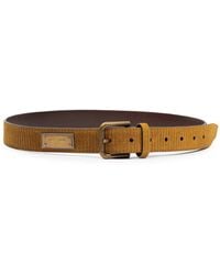 Dolce & Gabbana - Velvet Logo Belt - Lyst
