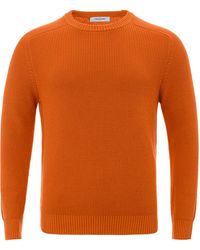 Gran Sasso - Cotton Crew Neck Sweater - Lyst