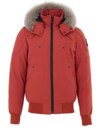 Moose Knuckles - Giubbino Bomber Blu Imbottito - Lyst