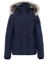 Moose Knuckles - Field Jacket Con Cappuccio E Pelliccia - Lyst