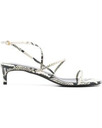 Khaite - Loop Kitten Heel Sandal 35 - Lyst