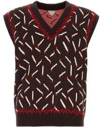 Bottega Veneta - Embroidered Jacquard Vest - Lyst