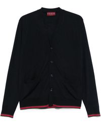 Gucci - Web Detail Wool Cardigan - Lyst