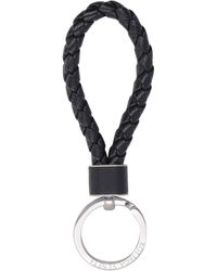 Bottega Veneta - Intrecciato Leather Keyring - Lyst