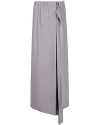 Giorgio Armani - Gonna Doppio Raso Seta - Lyst