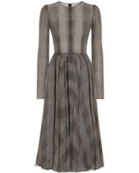 Dolce & Gabbana - Check Pattern Dress - Lyst