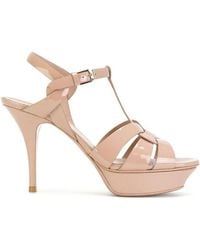 Saint Laurent - Tribute Co 75 V Ver Sof Suol S Sandal - Lyst