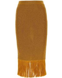 Bottega Veneta - Viscose Blend Skirt - Lyst