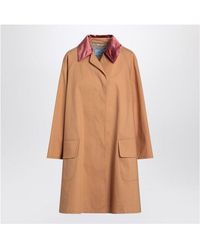 Prada - Honey-Coloured Trench Coat - Lyst