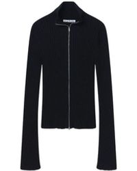 Acne Studios - Ribbed Zip Cardigan - Lyst