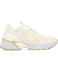 Palm Angels - Leather And Fabric Low-Top Sneakers - Lyst