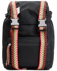 Lanvin - Nylon Backpack With Front Flap And-Tone Hardware - Lyst