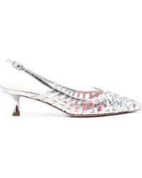 Roger Vivier - I Love Vivier Leather Slingback Pumps - Lyst