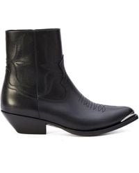Celine - Western-Style Pointy Toe Boots - Lyst