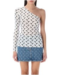 Marine Serre - Second Skin Moon Asymmetric Top - Lyst
