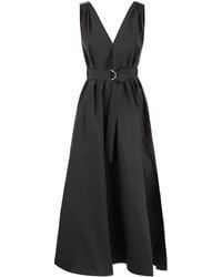 Brunello Cucinelli - Sleeveless Dress With Monile - Lyst