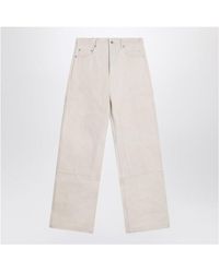 Rick Owens - Pants Double Knee Ivory - Lyst