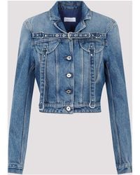 Off-White c/o Virgil Abloh Transparent Cropped Biker Jacket