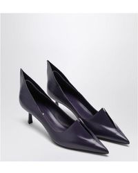 Prada - Brushed Leather Décolleté Pumps - Lyst