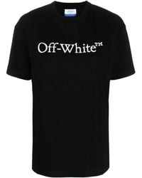 Off-White c/o Virgil Abloh - Big Logo Bookish Cotton T-Shirt - Lyst